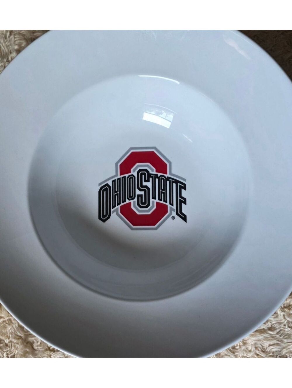 Ohio State Ceramic Bowl 14.5 inches chip bowl salad bowl pasta bowl